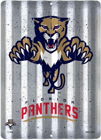 Rico Industries NHL Hockey 12" X 16" Tin Metal Roof Sign Home Décor For Sports Fan in Saudi Arabia