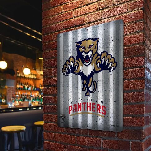 Rico Industries NHL Hockey 12" X 16" Tin Metal Roof Sign Home Décor For Sports Fan in Saudi Arabia
