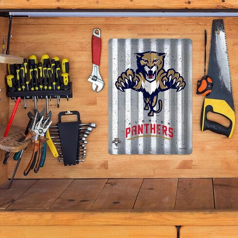 Rico Industries NHL Hockey 12" X 16" Tin Metal Roof Sign Home Décor For Sports Fan in Saudi Arabia