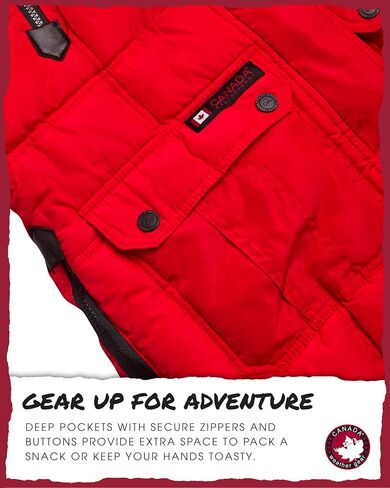 معطف طويل منتفخ للنساء من CANADA WEATHER GEAR - جاكيت ثقيل الوزن مقاوم للماء والرياح من الفرو الصناعي سترة شتوية للنساء، مقاس كبير، طاووس in Saudi Arabia