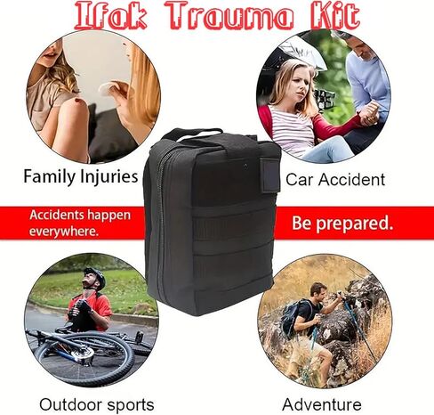 مجموعة الإسعافات الأولية التكتيكية في حالات الطوارئ: MOLLE Admin Pouch IFAK in Kuwait