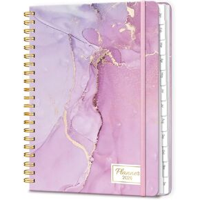 Lonely Oak Academic Planner 2025-2026 ، مخطط التقويم الأسبوعي والشهري 6.18 "× 8.5" مع علامات التبويب وجدول أعمال SPORAL SELAY A5 من يوليو 2025 إلى يونيو 2026 للطالب والمعلم (الرخام السماوي) in Kuwait