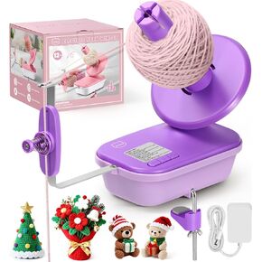Miaoke Yarn Ball Winder Smooth Hand Crank ، مريح مع 12 دبوسًا ومكونة من مقص ، للحيوانات الكروشيه ، والتشكيل السهل ، والهدية ، ومساعد جيد لمحاكمة المتحمسين in Kuwait