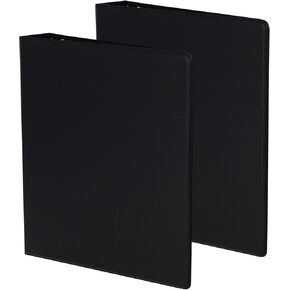 BCW BASICS 2 Inch 3 RING BINDER | تخزين بطاقة التداول الاقتصادي | يناسب الصفحات القياسية 9 جيب | ألبوم جامع | أسود in Kuwait