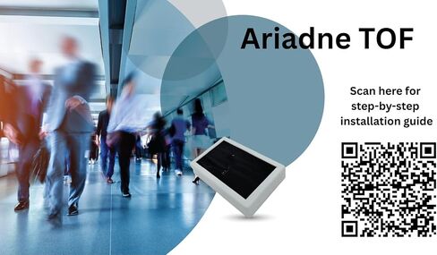 Ariadne People Counter - Wireless 2.4GHz Wi-Fi Visitor Counter with in & Out Detection for Retail Traffic Analytics | Works with iPhone & Android App in Saudi Arabia