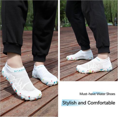 Water Shoes Men Quick Drying Outdoor Hiking Barefoot Boat Footwear Aqua Shoes for Water Sport Waders Hiking Sailing Travel Beach Wading Swimming Fishing Kayaking(13 Men, Black) in Saudi Arabia