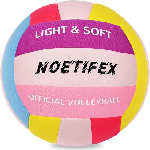 Soft Volleyball-Super Soft Fabric Light Volleyball for Indoor Practice Safe and Quiet Kids Youth Beginners House Yard Training Practice Games(Deflated) in Saudi Arabia