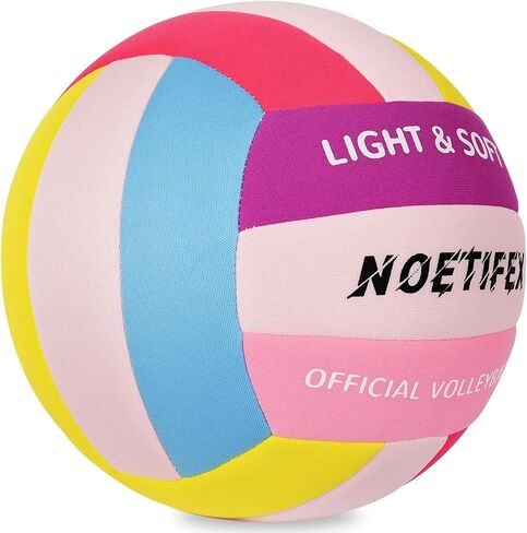 Soft Volleyball-Super Soft Fabric Light Volleyball for Indoor Practice Safe and Quiet Kids Youth Beginners House Yard Training Practice Games(Deflated) in Saudi Arabia