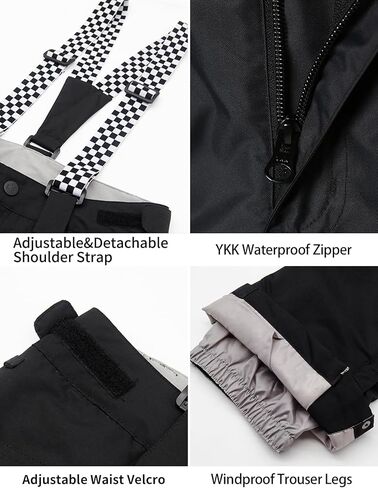 GSOU SNOW Women's Ski Jacket and Pants Waterproof Windproof Snowsuit Snowboarding Coat Insulated Warm Winter in Saudi Arabia