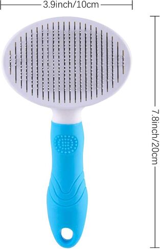 Cat Self Cleaning Slicker Brush, Pets Massage Grooming Brushes for Shedding Dogs Cats Hair Easy to Remove Loose Undercoat with Long or Short Hairs Pet for All Hair Type-Pink in Saudi Arabia