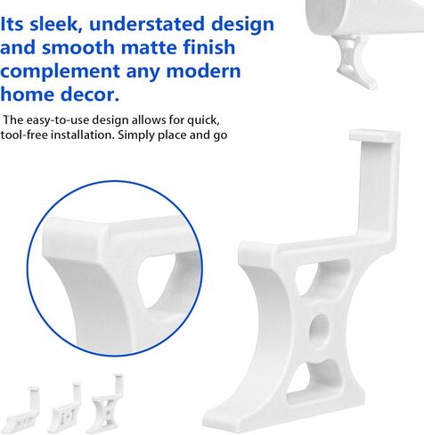 for Sonos Arc Ultra Stand, 5-Height Adjustable Soundbar Riser Base (25-75mm) - Perfect TV Alignment, Sturdy & Ventilated Design, Prevents Audio Blockage for Dolby Atmos, Tool-Free Setup (75mm Black) in Saudi Arabia