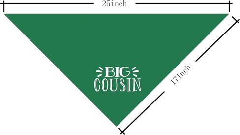 Big Cousin Baby Announcement Dog Bandana, Pregnancy Photo Prop Scarf Accessory for Dog Lovers, Pet Scarf Accessories for Small Medium Dogs Cats, Yellow Dogs Bandana in Saudi Arabia