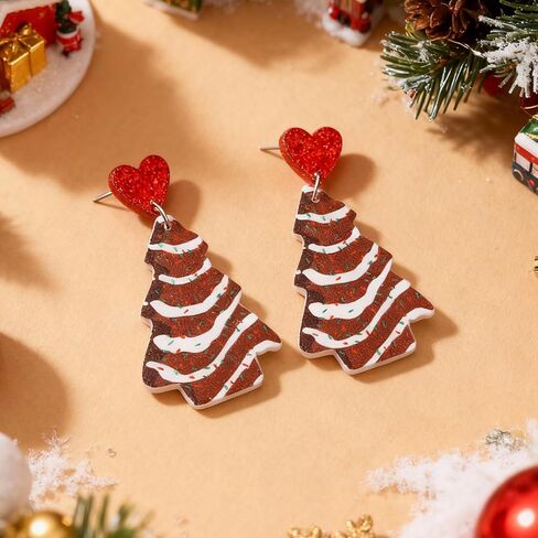 Christmas Earrings Set Snowman Dangle Drop Earrings Christmas Tree Jingle Bell Reindeer Snowflake Earrings Xmas Earrings Christmas Jewelry Christmas Gifts in Kuwait