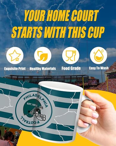 Football Fan Coffee Mug Cup and XXL Keyboard Mouse Pad Set Green Bay Themed Mat Merch Shop Men Women Sport Stuff Gear Apparel Packer Team Desk Decor Dad Boyfriend Bf Christmas Xmas Cool Birthday Gift in Saudi Arabia