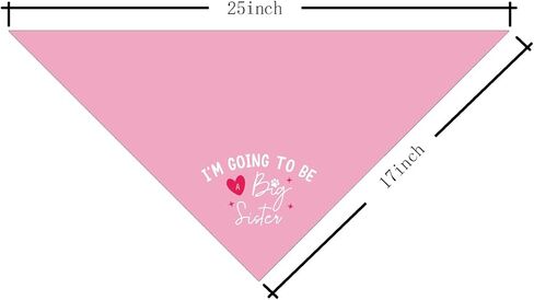 Big Sister Dog Bandana, Big Sister Bandana for Dog, Pink Dog Bandana, Dog Bandana Pregnancy Announcement, Big Sister Dog Shirt, Baby Announcement Dog Bandana, Gift for Dog Lover (F16) in Saudi Arabia