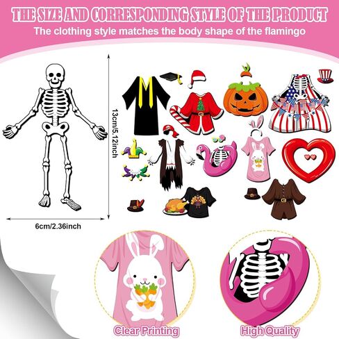 Xuhal 15 Sets Classroom Goose Dress Up Functival Goose Fridge Magnets for Refrigerators Toolboxes Decoration Home (Festival) in Saudi Arabia