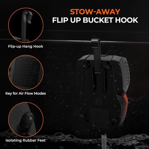 KastKing Updated Li3 Bait Aerator Pump - Rechargeable Battery, Real-Time Display, Multiple Airflow Settings, Aerator for Fish and Bait Buckets in Saudi Arabia