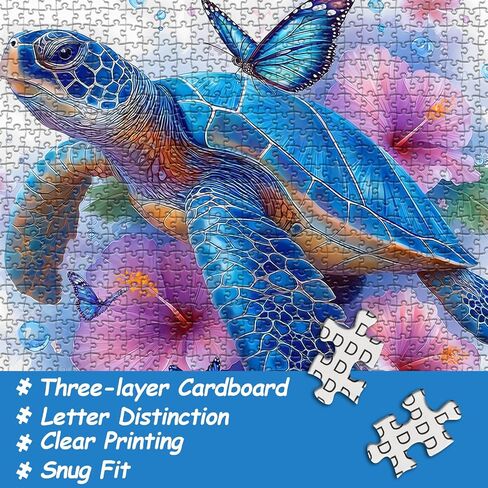 Magic Unicorn Puzzles for Adults 1000 Pieces, Nature Floral Butterfly Garden Jigsaw Puzzle, Flowers Animal Plant Forest Themed, Challenging for Adults in Saudi Arabia