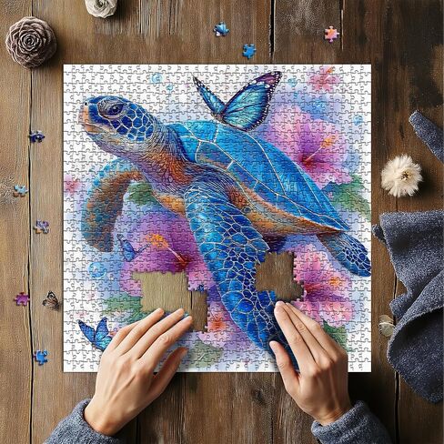 Magic Unicorn Puzzles for Adults 1000 Pieces, Nature Floral Butterfly Garden Jigsaw Puzzle, Flowers Animal Plant Forest Themed, Challenging for Adults in Saudi Arabia