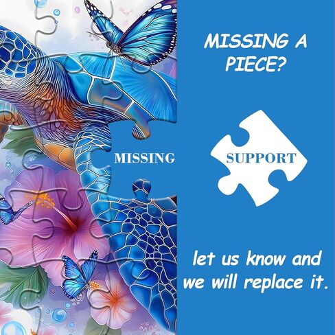 Magic Unicorn Puzzles for Adults 1000 Pieces, Nature Floral Butterfly Garden Jigsaw Puzzle, Flowers Animal Plant Forest Themed, Challenging for Adults in Saudi Arabia