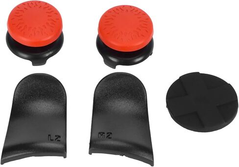 Thumb Stick Grip Cap, Extended Trigger Joystick Cover Wearresisting for Game Controller for Gamepad (Red) in Saudi Arabia