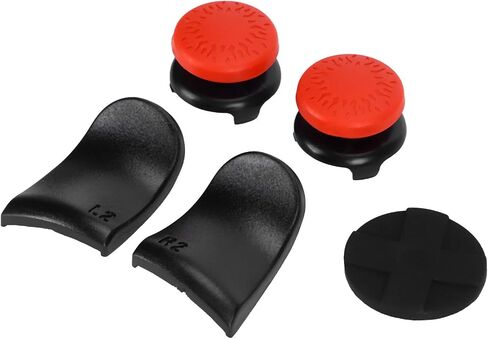 Thumb Stick Grip Cap, Extended Trigger Joystick Cover Wearresisting for Game Controller for Gamepad (Red) in Saudi Arabia