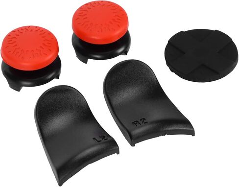 Thumb Stick Grip Cap, Extended Trigger Joystick Cover Wearresisting for Game Controller for Gamepad (Red) in Saudi Arabia