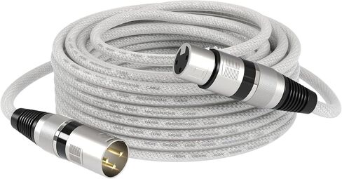 XLR Microphone Cable 10FT Male to Female Balanced Mic Cord with Oxygen-Free Copper 3-Pin XLR Connectors for Audio Mixer Studio Monitor PA System Microphone Podcast Recording in Kuwait