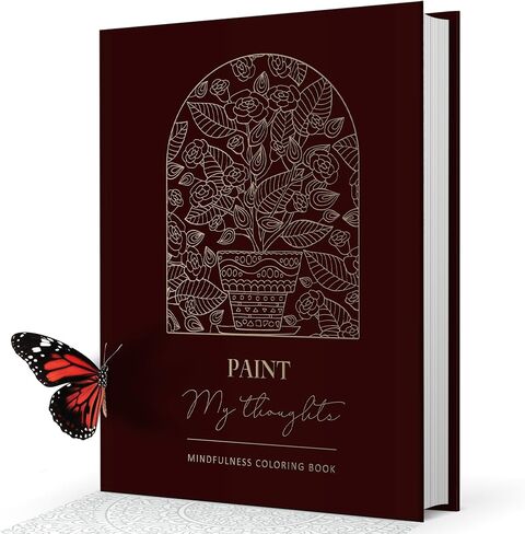 BIROYAL XXL Adult Coloring Book for Women 11.2"x8.3" - 100 Patterns Coloring Books for Adults Relaxation - Mindfulness & Personal Growth Prompts - Anxiety, Stress Relief & Relaxation Gifts for Women in Saudi Arabia