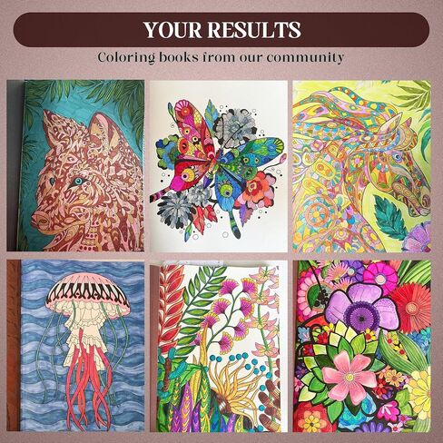 BIROYAL XXL Adult Coloring Book for Women 11.2"x8.3" - 100 Patterns Coloring Books for Adults Relaxation - Mindfulness & Personal Growth Prompts - Anxiety, Stress Relief & Relaxation Gifts for Women in Saudi Arabia