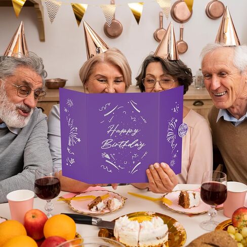 Black Gold 1st-99th Happy Birthday Party Decorations 18"x12" Birthday Guest Book for Men Women Suitable for All Ages Birthday Gifts Birthday Card in Kuwait