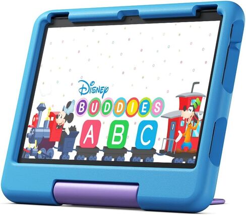 Amazon Fire HD 10 Kids Tablet, 10.1" HD (32 GB, Blue) + Backpack Bundle in Saudi Arabia