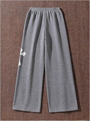SOLY HUX Boy's Graphic Sweatpants Y2k Gothic Elastic Waist Straight Leg Baggy Pants Streetwear in Saudi Arabia