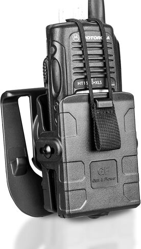 Molle Universal Radio Holster, Secure Fit, Easy Attachment for Outdoor, Tactical, and Work Use, Compatible with Motorola APX6000 XTS5000 XTS2500, Kenwood TK-2000, Hytera PD700 PD782 in Saudi Arabia
