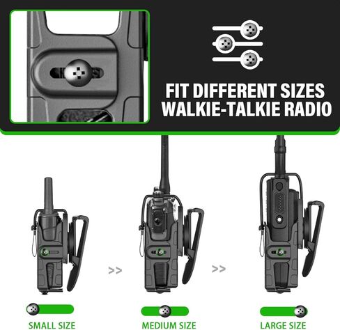 Molle Universal Radio Holster, Secure Fit, Easy Attachment for Outdoor, Tactical, and Work Use, Compatible with Motorola APX6000 XTS5000 XTS2500, Kenwood TK-2000, Hytera PD700 PD782 in Saudi Arabia