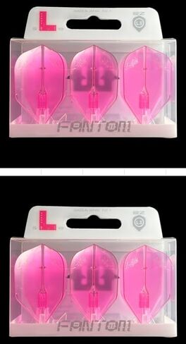 Dart Flights - L3 PRO Shape - Hot Pink | 2 Sets of 3 | for Soft & Steel Tip Darts in Saudi Arabia
