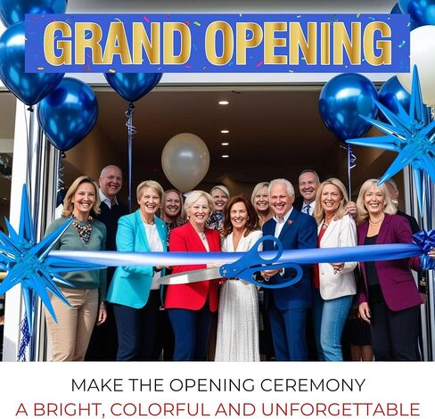 25 Inch Gold Scissors for Grand Opening – Heavy Duty Scisors 25'' Giant Scissors for Ribbon Cutting Ceremony Large Gold Giants Ribbon Cutting for Special Events Inaugurations and Ceremonies in Saudi Arabia