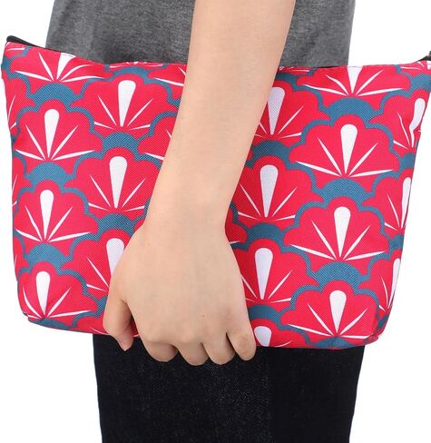Sanwuta Soft American Mahjong Bag Thickened Blue Printed Mahjong Tiles Bag Accessories 13 x 7.8 x 3.2 Inches in Saudi Arabia