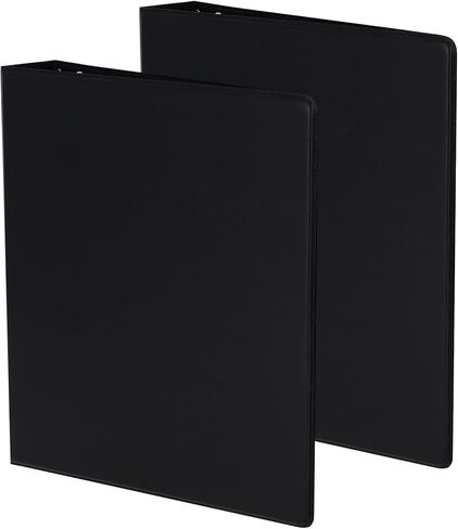 BCW BASICS 2 Inch 3 RING BINDER | تخزين بطاقة التداول الاقتصادي | يناسب الصفحات القياسية 9 جيب | ألبوم جامع | أسود in Kuwait