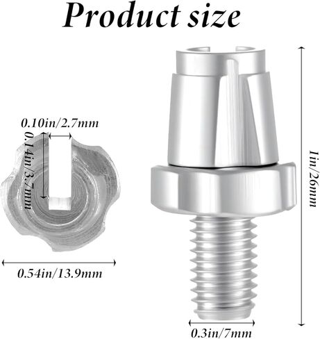 M10 Bike Brake Lever Adjuster Screws 4 Pcs Bike Brake Cable Adjusting Screws 10mm Aluminum Alloy Brake-Lever Screw for Bicycles Mountain Bikes Road Bikes (Silver & Black) in Saudi Arabia