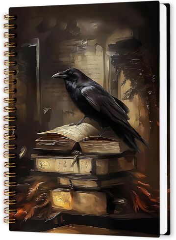 دفتر NVUCAMD GOTHIC FROG Spiral Noteboor ، Witchy Moody Frog Journal Notebook ، Witchy Frogs Mourning Notebooks ، Gothic Halloween Frogs Higds Office Supplies ، 5.5x8.3inch in Saudi Arabia