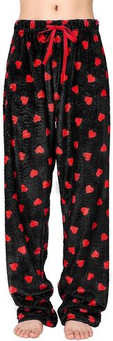 Womens Plush Pajama Pants Soft Fuzzy Pajama Bottoms for Women Cozy Pj Fleece Lounge Pants in Kuwait
