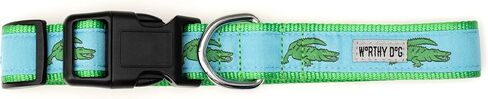 The Worthy Dog Football Field Dog Collar Adjustable and Comfortable Nylon Pets Collar With Strong Quick Release Buckle Fits Small Dogs Green in Saudi Arabia