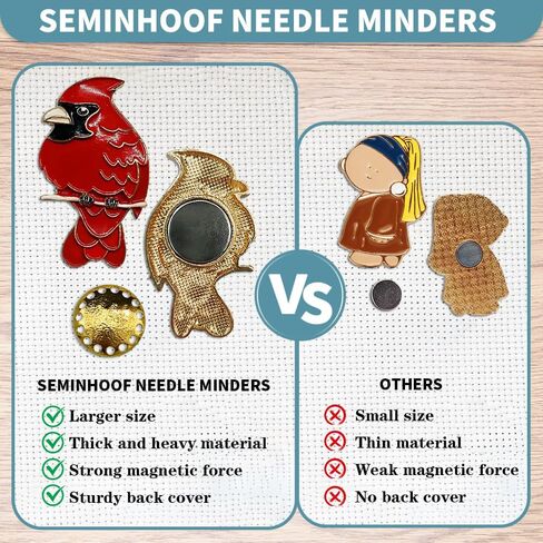 Magnetic Needle Minder Magnet Embroidery Accessories and Supplies Embroidery Needle Holder Cross Stitch Holder Needlework Supplies (FourLeaf) in Saudi Arabia