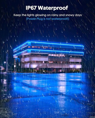 Blue Neon Rope Lights 82ft Dimmable Neon Light Strip Waterproof IP65 LED Neon Flex Strip Lights 25M 120LEDs/M 110V~130V AC Cuttable Rope Lights for Indoor Outdoor Lighting Decoration in Saudi Arabia