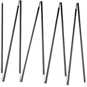 Aluminum Tent Poles Replacement, Black Pre-Assembled Tent Pole, 7001 T6 Heated Camping Tent Rod
