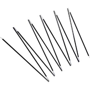 BRILLIANCE4U Aluminum Tent Poles Replacement, Black Pre-Assembled Tent Pole, 7001 T6 Heated Camping Tent Rod