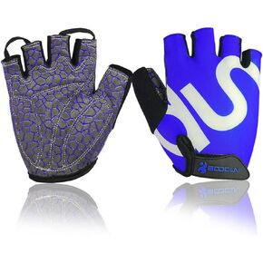 BOODUN Men Women Cycling Gloves with Shock-absorbing Gel Pad Breathable Half Finger Mountain Bicycle Bike Road Racing Gloves