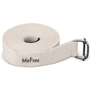 MeFree Organic Cotton Yoga Strap, All Levels of Asanas, 9-ft