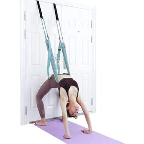 Yoga Fitness Stretching Strap, Adjustable Leg Stretcher Back Bend Assist Trainer, Improve Leg Waist Back Flexibility Home Gym Equipment for Rehab Pilates Ballet Cheerleading Splits Gymnastics
